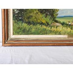French Vintage Framed Landscape Painting - 4306701