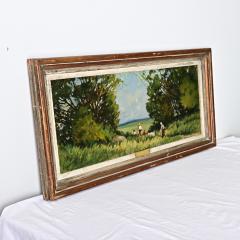 French Vintage Framed Landscape Painting - 4306704
