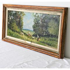 French Vintage Framed Landscape Painting - 4306711