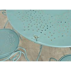 French Vintage Garden Table Set of Four Chairs and Table - 4643009