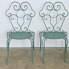 French Vintage Garden Table Set of Four Chairs and Table - 4643020