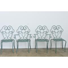 French Vintage Garden Table Set of Four Chairs and Table - 4643068