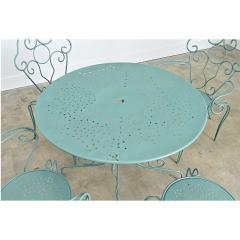 French Vintage Garden Table Set of Four Chairs and Table - 4643095