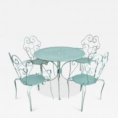 French Vintage Garden Table Set of Four Chairs and Table - 4702489