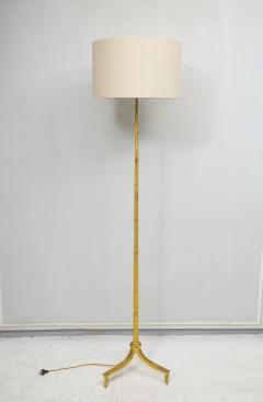 French Vintage Gilt Iron Floor Lamp - 2859389