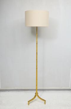 French Vintage Gilt Iron Floor Lamp - 2859396