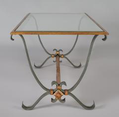 French Vintage Iron and Glass Coffee Table - 1198251