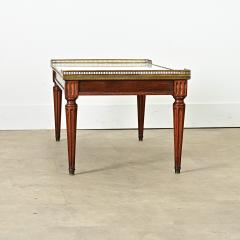 French Vintage Mahogany Louis XVI Style Coffee Table - 4299099
