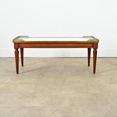 French Vintage Mahogany Louis XVI Style Coffee Table - 4299146
