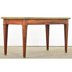 French Vintage Mahogany Marble Coffee Table - 4215737
