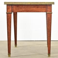 French Vintage Mahogany Marble Coffee Table - 4215741