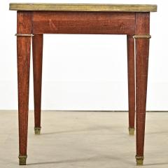 French Vintage Mahogany Marble Coffee Table - 4215745