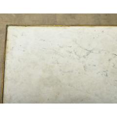 French Vintage Mahogany Marble Coffee Table - 4215776