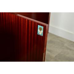 French Vintage Mahogany Marble Top Enfilade - 4282165
