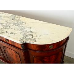 French Vintage Mahogany Marble Top Enfilade - 4282174