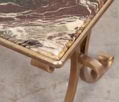 French Vintage Marble and Brass Coffee Cocktail Table - 1518041