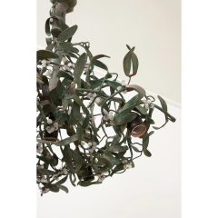 French Vintage Metal Mistletoe Chandelier - 2753020