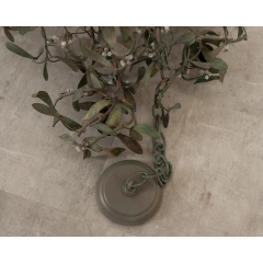 French Vintage Metal Mistletoe Chandelier - 2753067