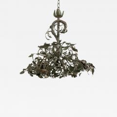 French Vintage Metal Mistletoe Chandelier - 2766152