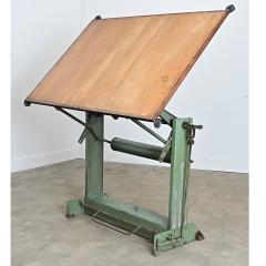 French Vintage Mid Century Architect s Drafting Desk - 4688283