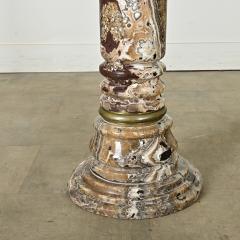French Vintage Onyx Pedestal with Brass Details - 3954820