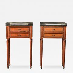 French Vintage Pair of Louis XVI Style Bedside Tables - 4444878
