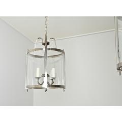 French Vintage Pair of Nickel finish Lanterns - 4482192