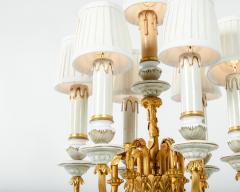 French Vintage Porcelain and Brass Candelabra Lamps - 314519