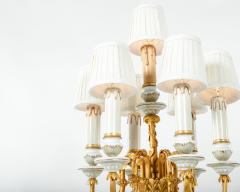 French Vintage Porcelain and Brass Candelabra Lamps - 314520