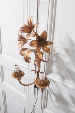 French Vintage Two Light Floral Sconce - 1703883