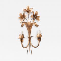 French Vintage Two Light Floral Sconce - 1705502