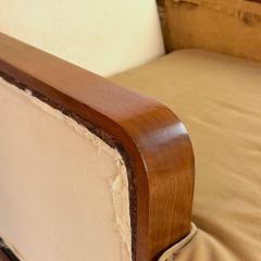 French Walnut Armchair circa 1950 - 4518369