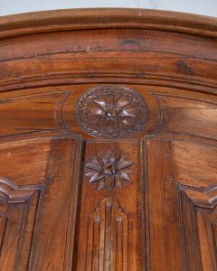 French Walnut Armoire Linen Cupboard Transition Louis XV Louis XVI Period - 4313736