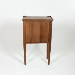 French Walnut Bedside Chest of Drawers with Diamond Inlay Pattern Circa 1850 - 3683011