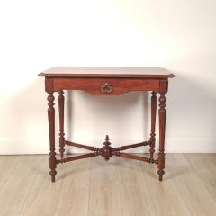 French Walnut Belle poque One Drawer Small Table circa 1900 - 4647999