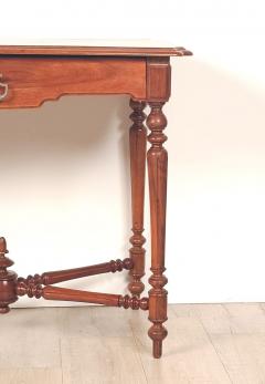 French Walnut Belle poque One Drawer Small Table circa 1900 - 4648007