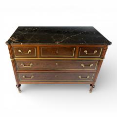 French Walnut Three Drawer Commode 19th Century - 4509155