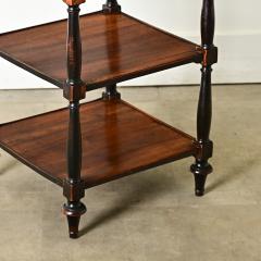 French Walnut and Ebonized Etagere - 3887981