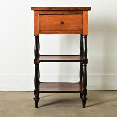 French Walnut and Ebonized Etagere - 3887982