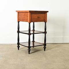 French Walnut and Ebonized Etagere - 3887993