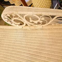 French Wicker Chaise Longue - 3814893