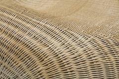 French Wicker Rattan Lounge Chair 1950s - 2210968