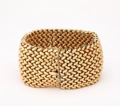 French Wide Gold Maille Cuff 18K - 4422641