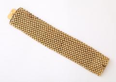 French Wide Gold Maille Cuff 18K - 4422646