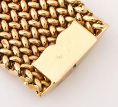 French Wide Gold Maille Cuff 18K - 4422648