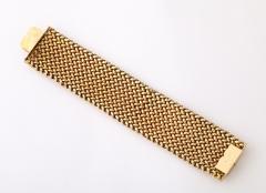 French Wide Gold Maille Cuff 18K - 4422649