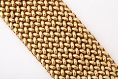 French Wide Gold Maille Cuff 18K - 4422650