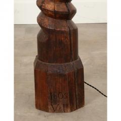 French Wooden Wine Press Floor Lamp - 2824027