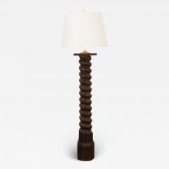 French Wooden Wine Press Floor Lamp - 2911202