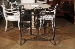French Wrought Iron Freestanding Firescreen with Warming Holders circa 1880 - 3422797